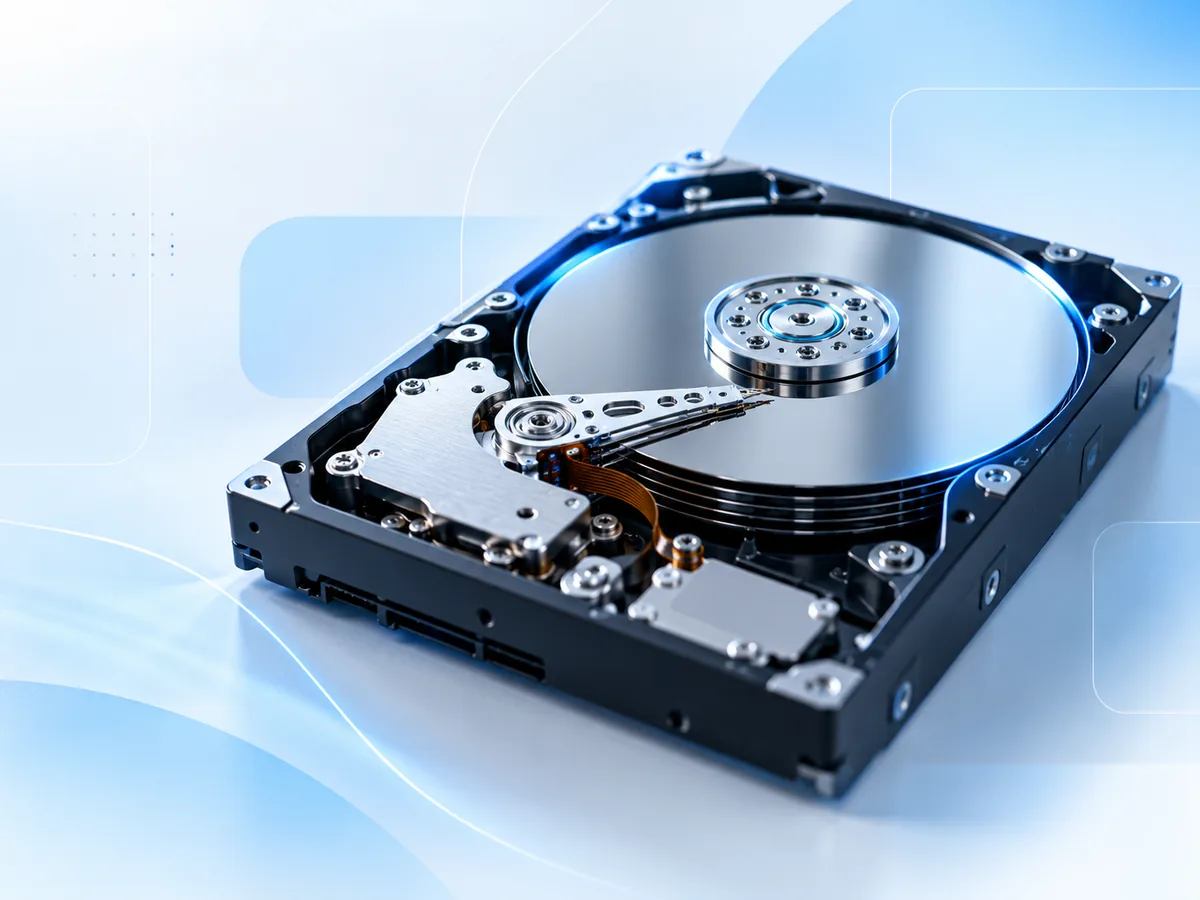 Hard drive internals illustrating professional recovery and diagnostic guidance