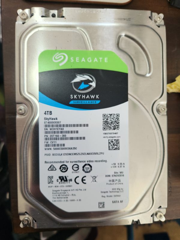 ST4000VX007, WDH, WU, PN 2DT166-300, FW CV11, Seagate 4TB SATA 3.5 Hard Drive - Image 4