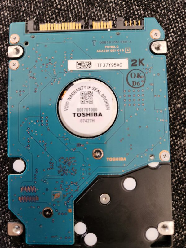 MK1637GSX, DL040D, HDD2D60 D ZM01 T, Toshiba 160GB SATA 2.5 Hard Drive - Image 2