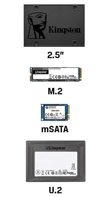 SSD Data Recovery form factors: 2.5”, M.2, mSATA 